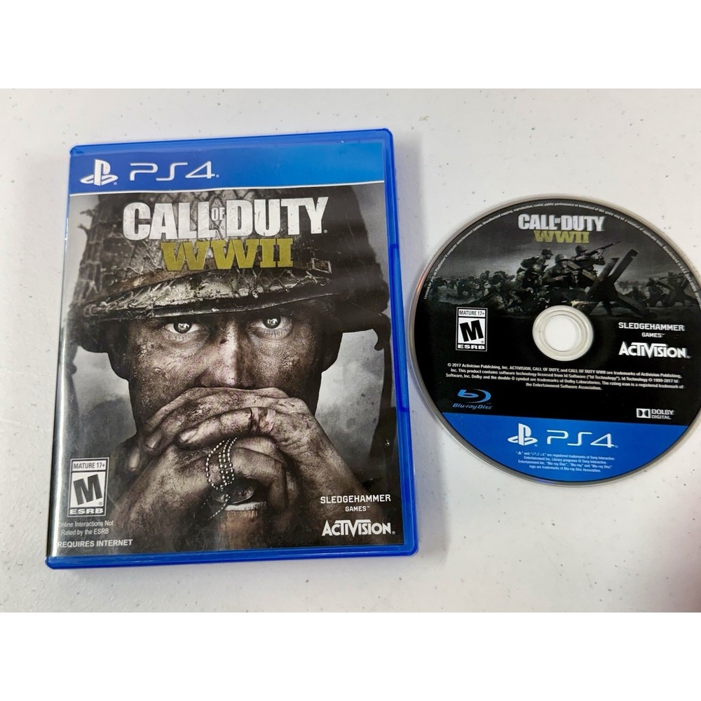 Call Of Duty WWII Game PS4 (Sony PlayStation 4) *TESTED* Complete
